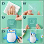 Penguin Shape Wall Mount Phone Holder