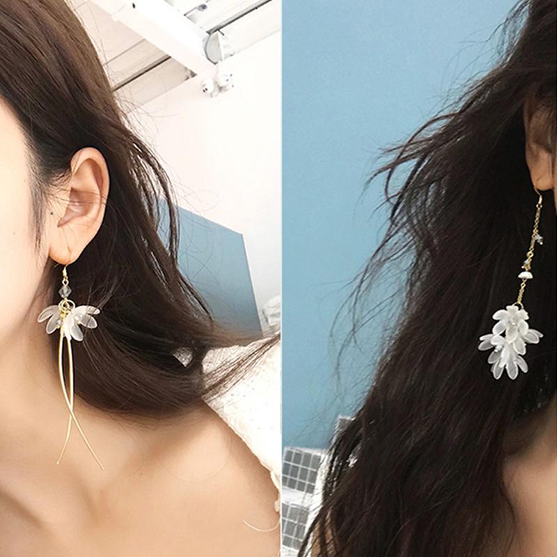 Asymmetrical Flower Earrings