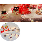 Battery-Powered LED Christmas String Lights with 10 or 20 Bells and Elk Designs