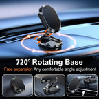 Foldable metal car phone holder