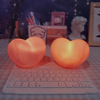 LuvSphere Silicone LED Night Light | Heart-Shaped Design | Table Lamp | Warm Mood Light | Decorative