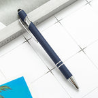 Metal Print Aluminum Ballpoint Pen, 8 Pieces
