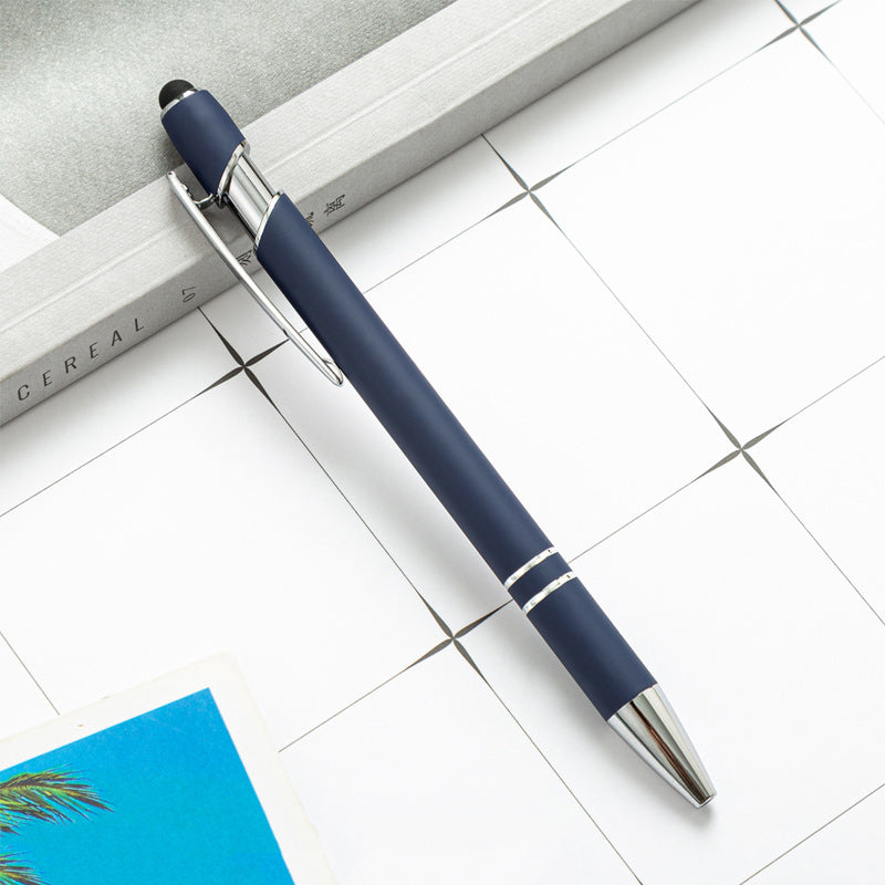 Metal Print Aluminum Ballpoint Pen, 8 Pieces