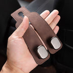 Car Seat Back Double Hook with Phone Holder – PU Leather Organizer