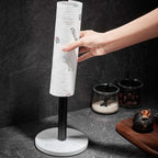 Marble paper towel holder – gold details for exceptional style