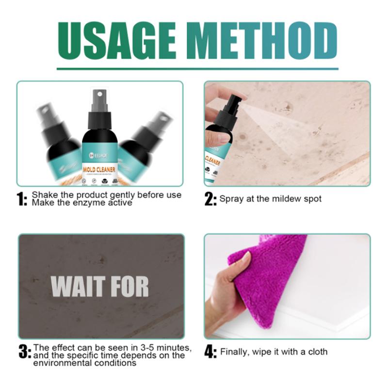 Mold cleaner for furniture tiles