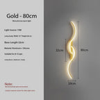 Minimalist Luxury LED Wall Sconce - Multiple Sizes, Finishes, and Dimming Options