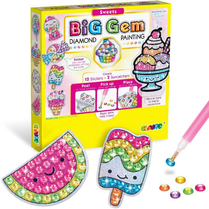 Large Gem Diamond Painting Stickers for Kids