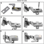 Inner hinge LED sensor light for kitchen bedroom