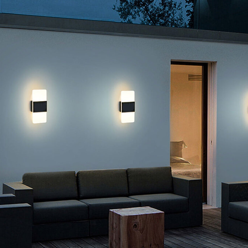 LumaZen Solar LED Wall Lamp | Weatherproof | Solar Powered Outdoor Lighting | Garden & Patio Decor