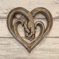 Rustic Wooden Heart-Shaped Wall Decoration