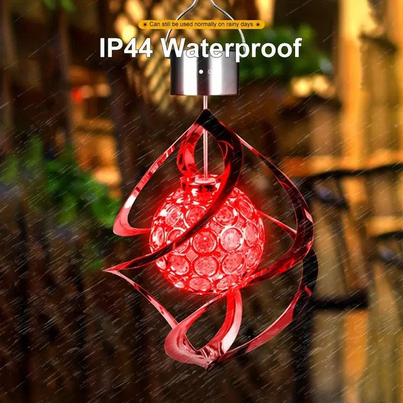 SolarWind Sound Light | Solar Wind Chime with Color Change | Weatherproof & Energy Saving | For Garden, Balcony & Terrace