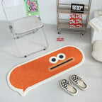 Home Bedroom Oval Plush Rug – Cozy and Creative Bedside Carpet