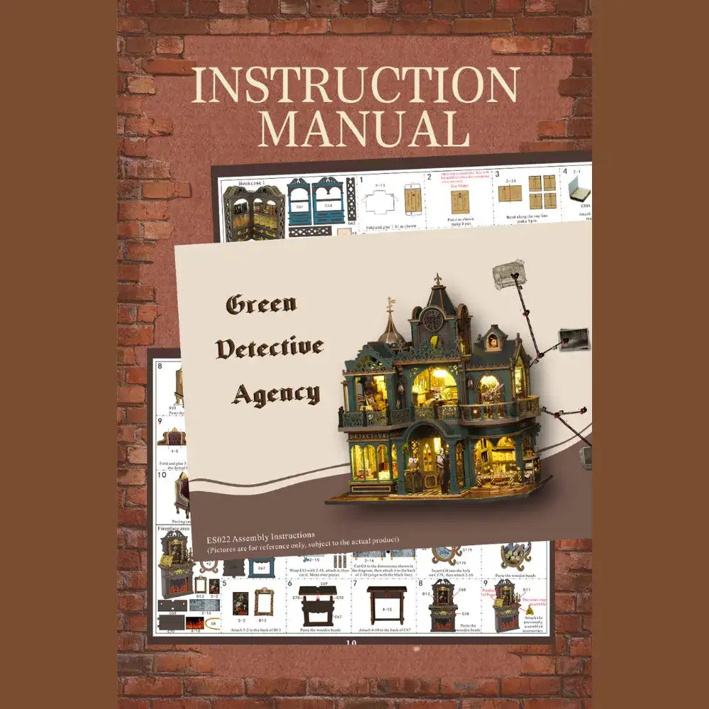 Green Detective Agency DIY Mini House Kit l DIY Miniature Kit