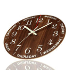 Glowtic Illuminating Wall Clock | Wood Design | Silent | Night Light | Nordic Style | Gift Idea