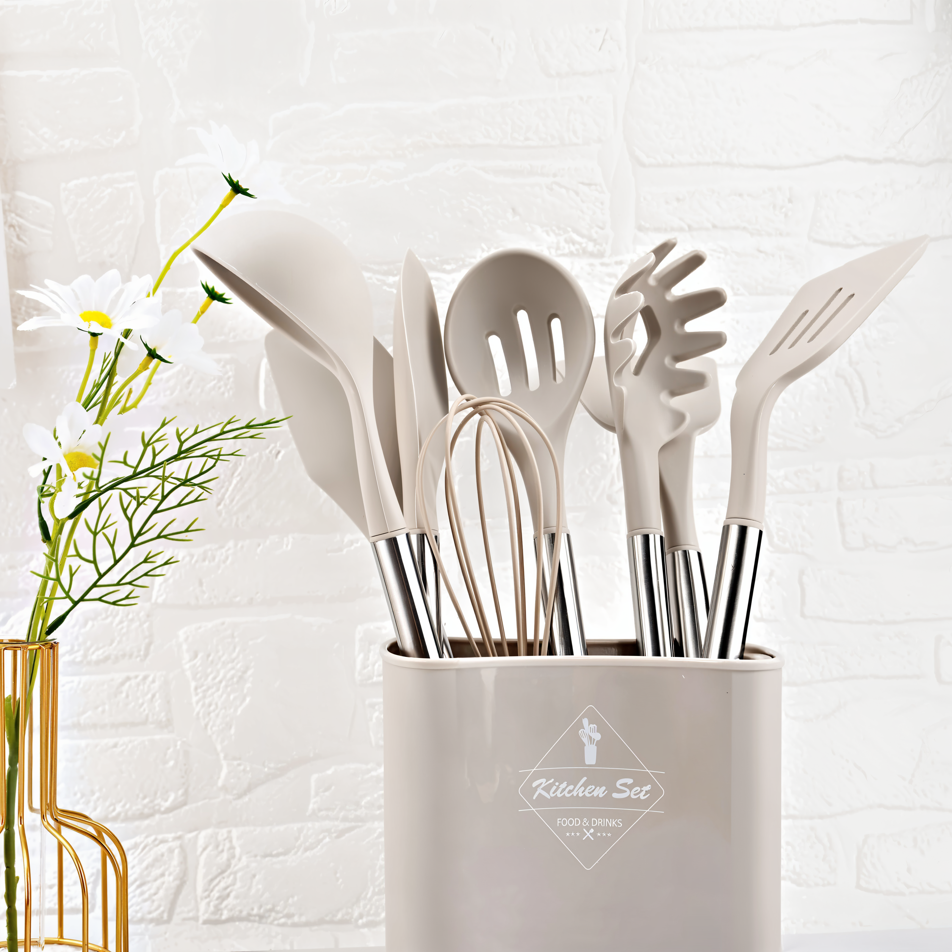 12-Piece Silicone Kitchen Utensil Set – Culinara Pro