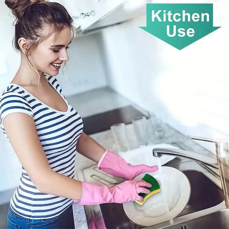12-piece: Ultra-fine microfiber kitchen cleaning sponge