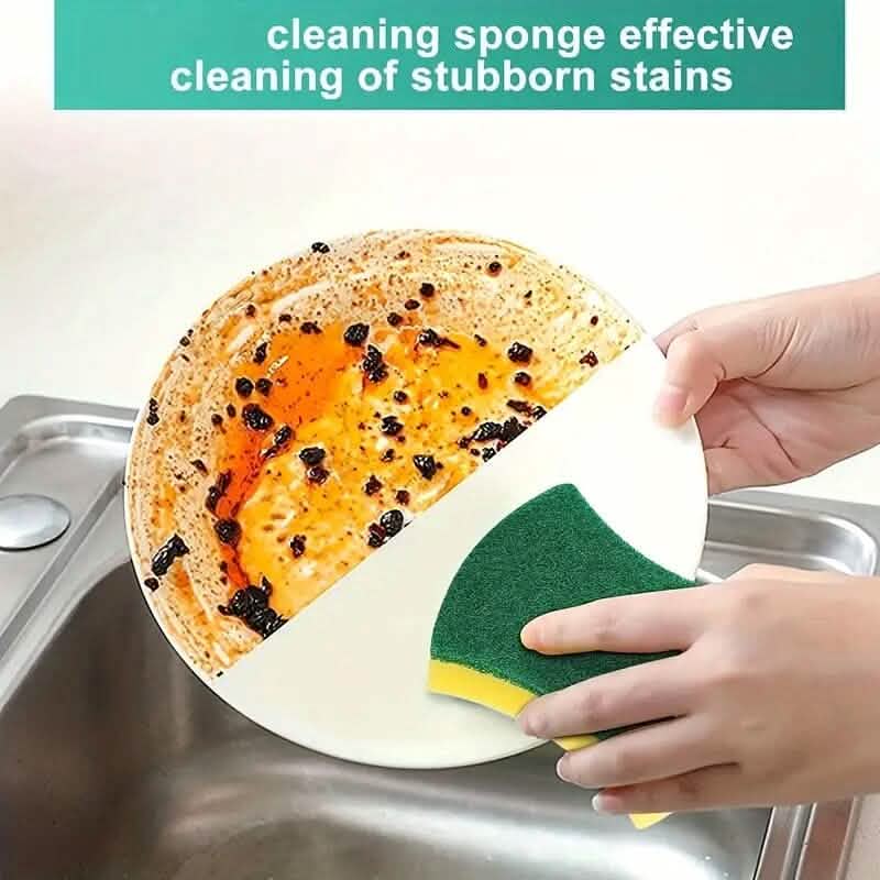 12-piece: Ultra-fine microfiber kitchen cleaning sponge
