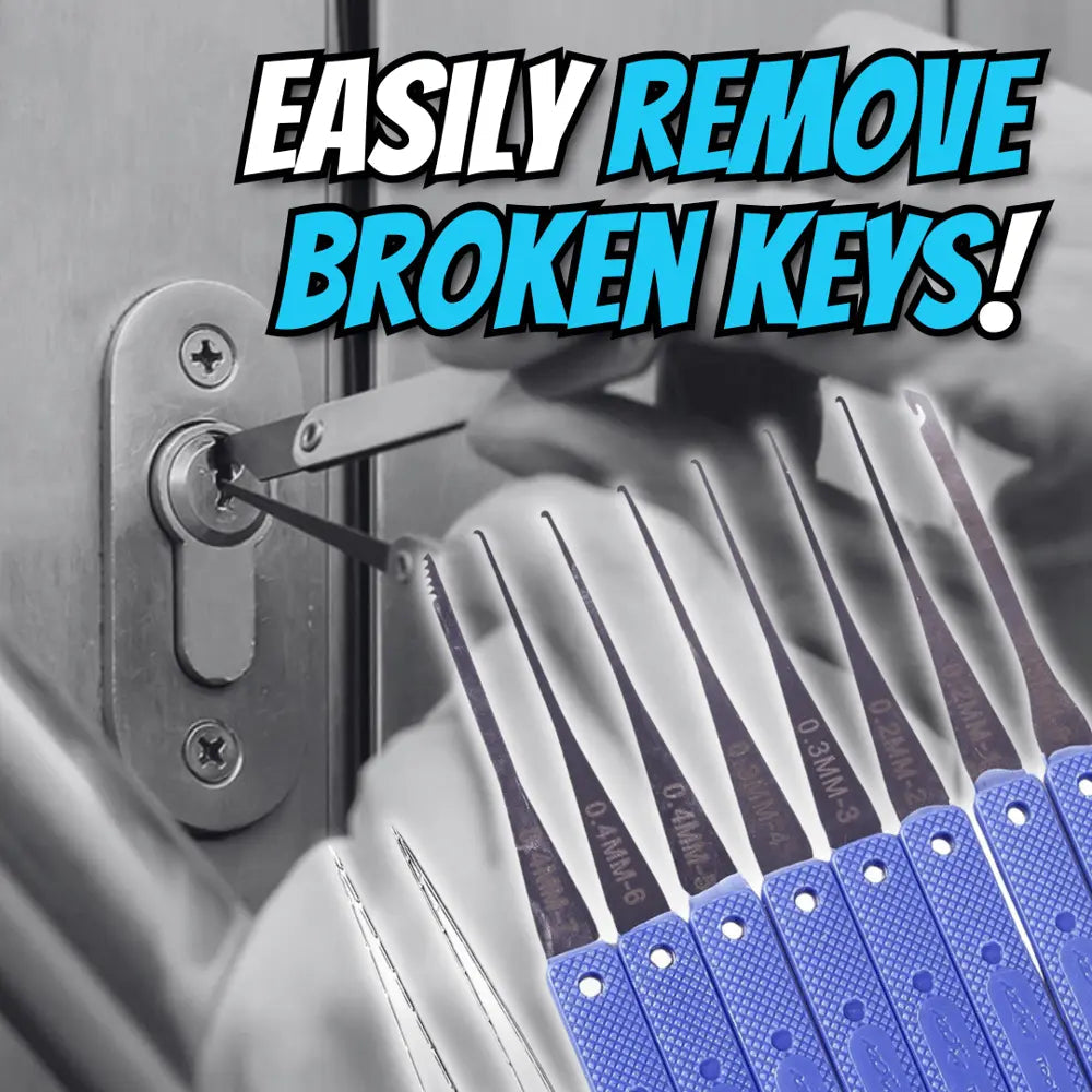 12-piece Key Removal Tool Set – for removing broken keys from locks!