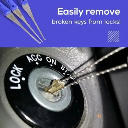12-piece Key Removal Tool Set – for removing broken keys from locks!
