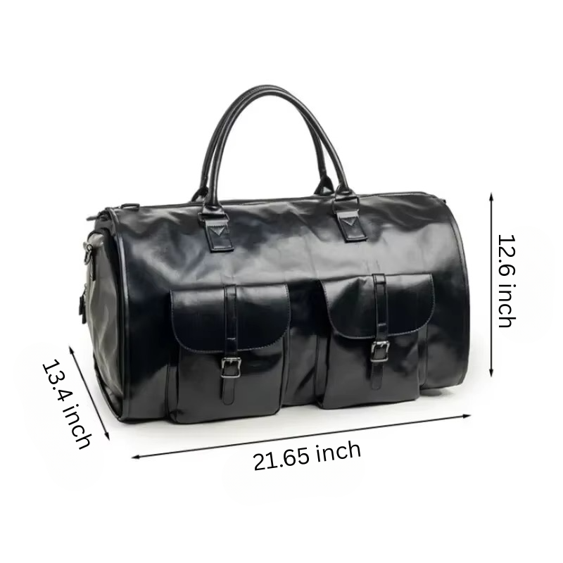 Garment Duffel Weekender Bag – Foldable Carry-On Suit Bag for Men