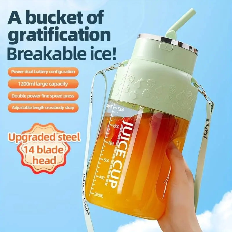 1200ml portable fruit juice blender – Blend & drink at picnic or workout