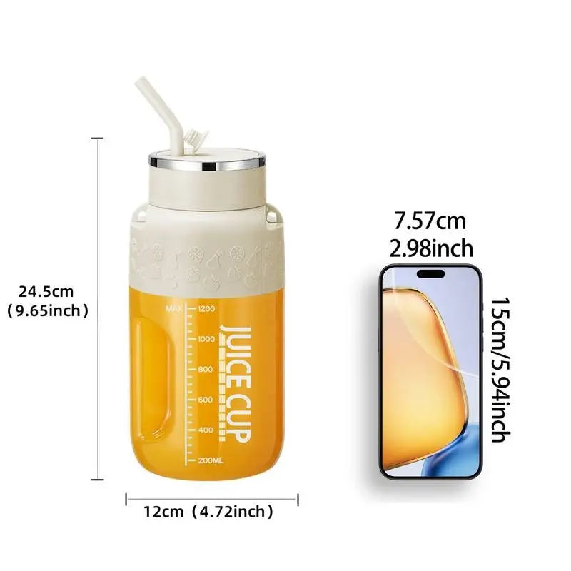 1200ml portable fruit juice blender – Blend & drink at picnic or workout