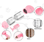 Portable 2-in-1 Dog Drinking & Feeding Bottle with Waste Bag Holder