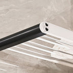 Metal and acrylic bathroom accessories as a single piece or in a set in black
