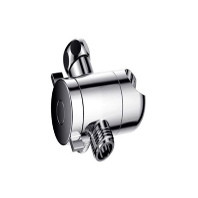 Silver Dual Shower Head Round Rainfall Wall-Mounted Shower Head