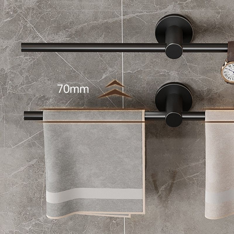 2-piece modern bathroom accessory set towel bar made of stainless steel