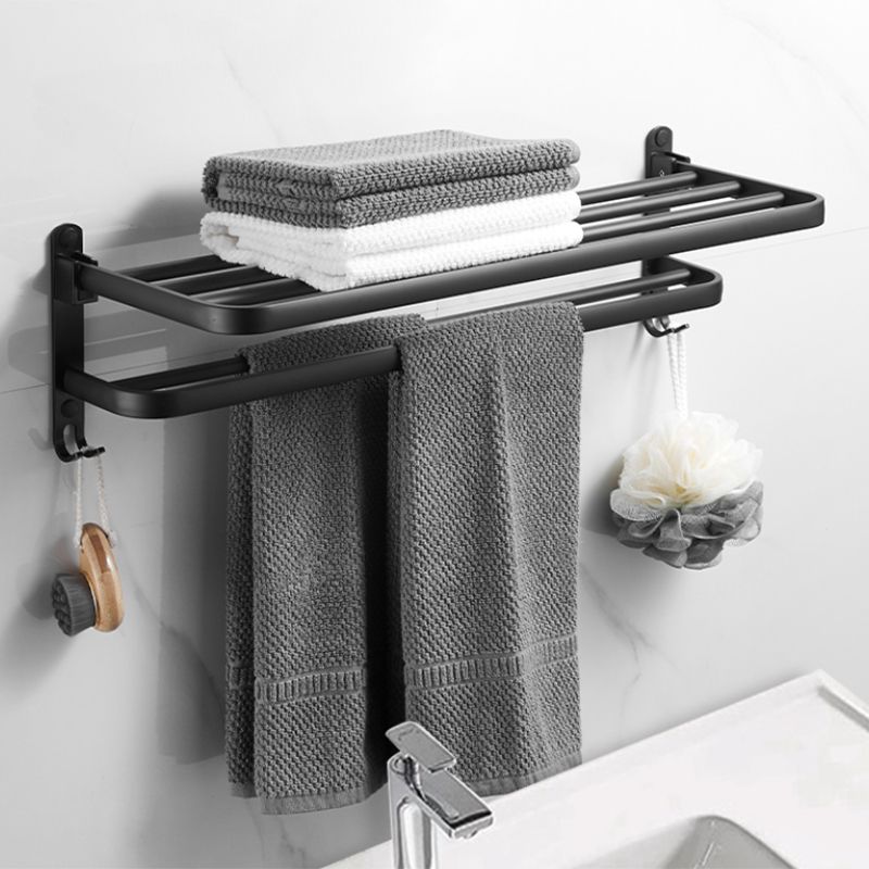 Modern Black Bathroom Accessory Set Tissue Holder Towel Bar Bathroom Fittings Set
