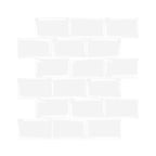 Peel and Stick Tiles Rectangular Stain Resistant PVC Subway Peel and Stick Tiles for the Kitchen