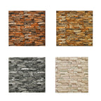 Country House Wall Shelf 3D Brick Living Room Wall Panel Set of 2