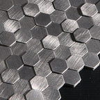 Mosaic Tiles Waterproof Peel and Stick Wall Tile with Hexagonal Shape