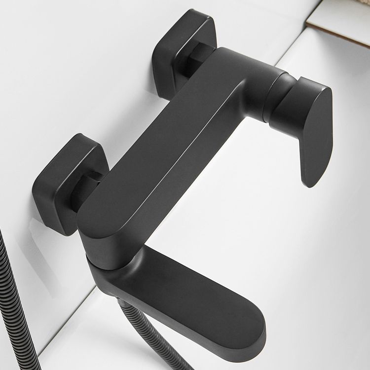 Modern Wall-Mounted Bathtub Faucet Trim Metal Single-Lever Bathtub Faucet Trim
