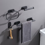 Metal Bathroom Set 4-piece Modern Style Bathroom Fixtures Set
