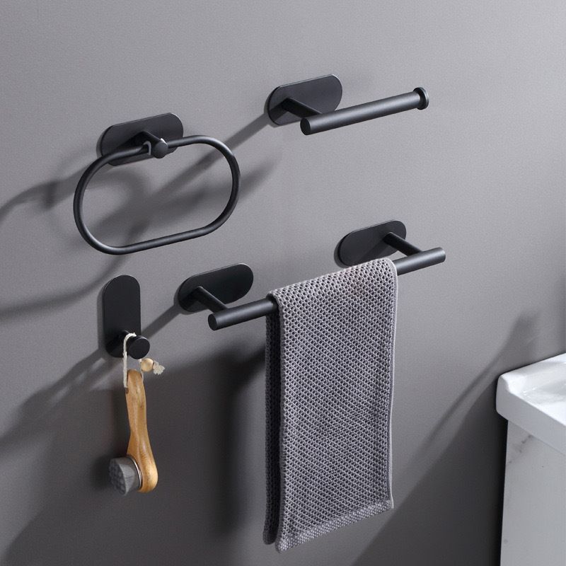 Metal Bathroom Set 4-piece Modern Style Bathroom Fixtures Set
