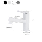 Lever Handle Faucet Pull-Out Basin Faucet with Swivel Spout