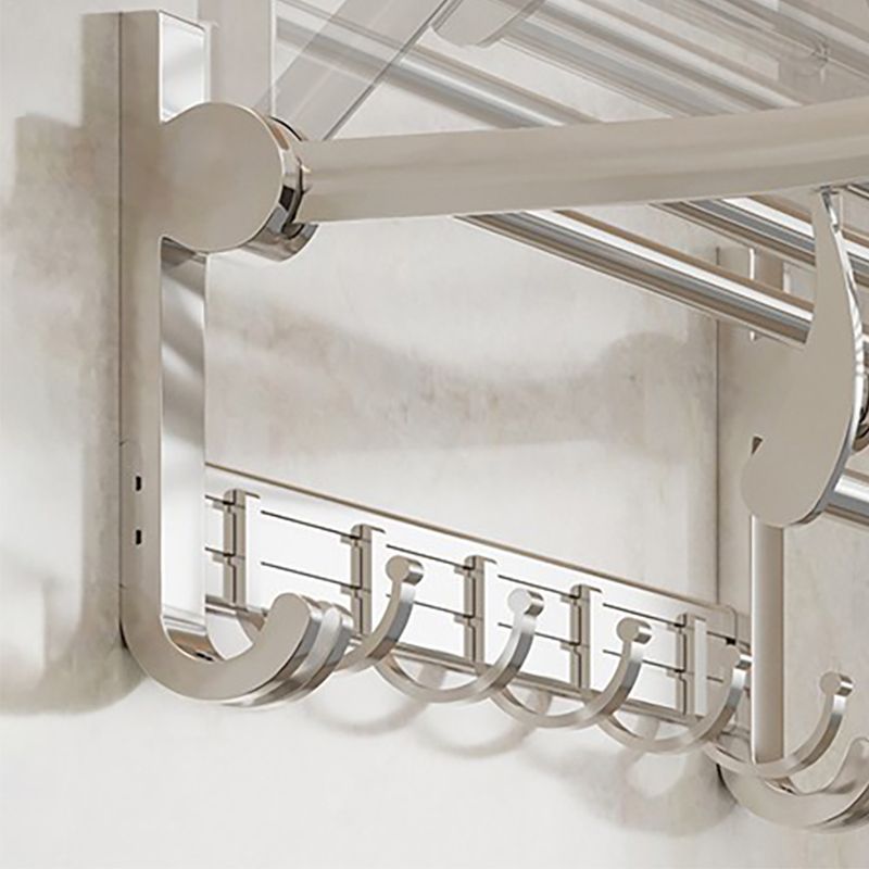 Modern Polished Chrome Bathroom Accessories Set Bath Shelf/Towel Holder/Paper Holder included