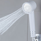 Contemporary Shower Head Combination White Adjustable Hand Shower