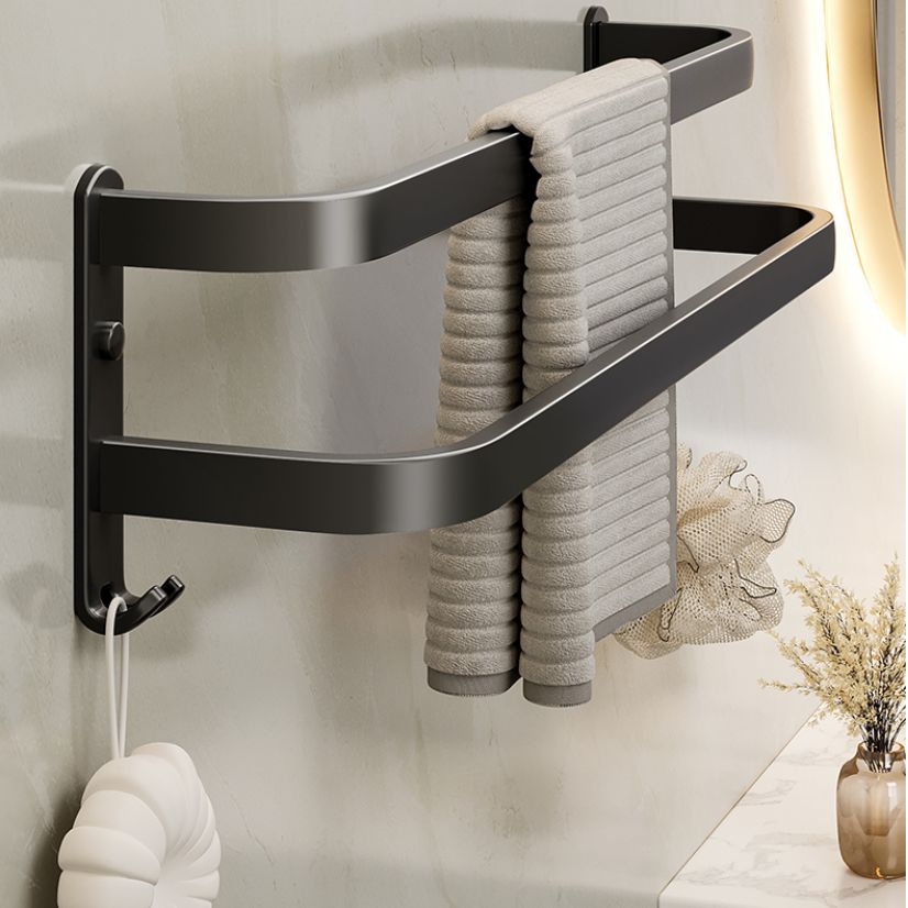 Modern Bathroom Accessories Set Black Bath Shelf Bath Accessories Set