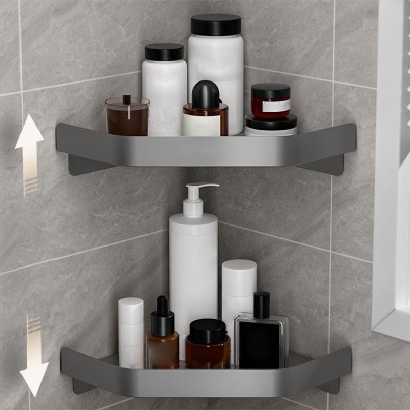 Modern Gray Bathroom Accessory Kit Paper Holder Bath Shelf Bathroom Hardware Set