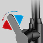 Modern sink faucet bathroom faucet brass lever swivel spout sink faucet