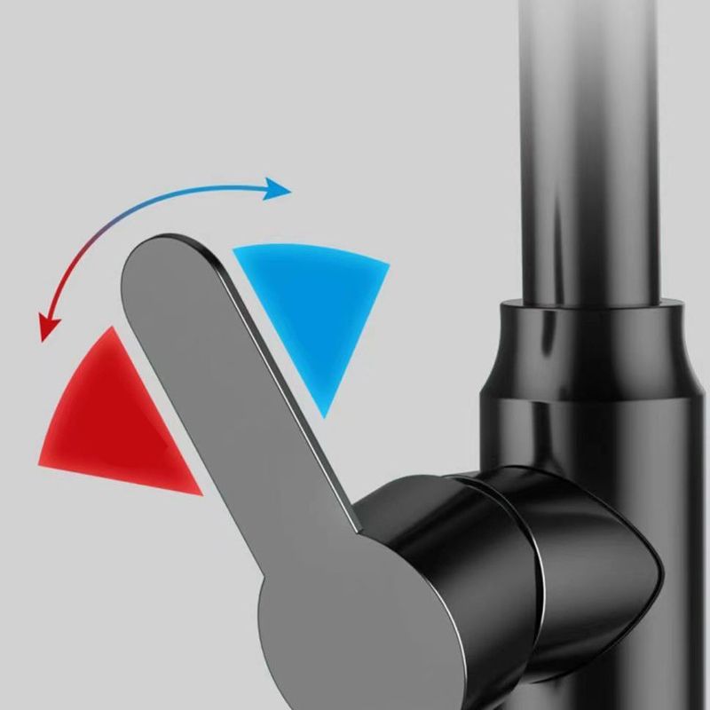 Modern sink faucet bathroom faucet brass lever swivel spout sink faucet