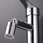 Modern Sink Faucet Copper Lever Handle Low Arc Pull Out Sink Faucet