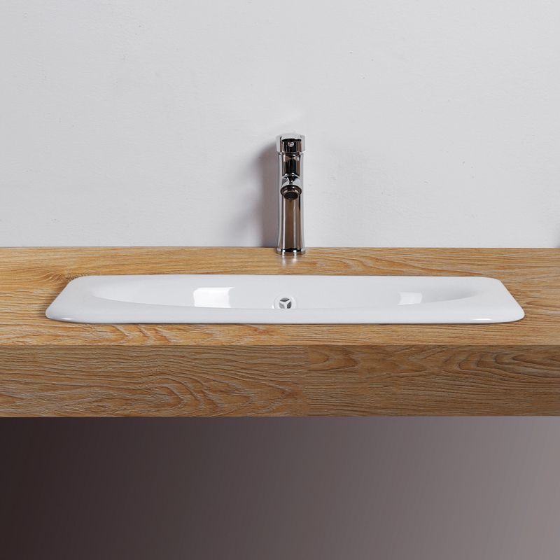 Traditional square washstand ceramics metal base washbasin