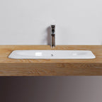 Traditional square washstand ceramics metal base washbasin