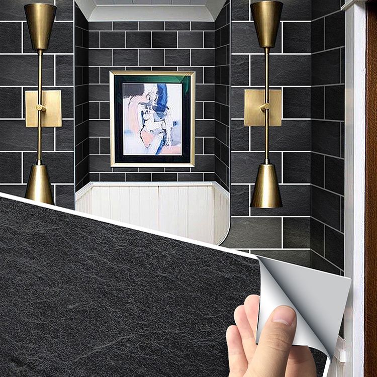 Modern Peel & Stick Subway Tiles PVC Wallpaper for Kitchen Backsplash