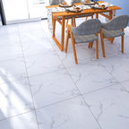 Home Vinyl flooring Peel and Stick Marble look square PVC floor coverings for the living room